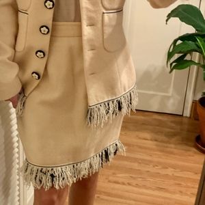 Vintage Gemma Kahng Wool Jacket and Skirt Set